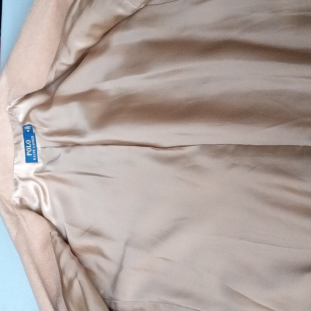 Polo Ralph Lauren Wool Cashmere Camel Coat Size 14 - Picture 13 of 16